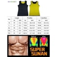 thumbnail image 2 of BadPiggies Men's Body Shaper Tank Top Compression Slim Shirt Weight Loss Shapewear Workout Sweat Sauna Vest (L), 2 of 7