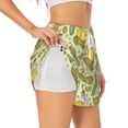 thumbnail image 3 of Lsque Corn And Corn Oil Printed Women's Running Shorts with Liner Pockets,Elastic Quick Dry Workout Athletic Gym Yoga Shorts,Womens High Waist Shorts-XX-Large, 3 of 9