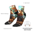 thumbnail image 6 of Fuzoiu Maple Meditating Bear Print Adult Socks, Crew Moisture-wicking Socks, Unisex Cushion Crew Socks,Casual Sports Ankle Socks, 6 of 7