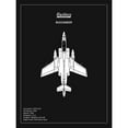 thumbnail image 3 of Rogan, Mark 15x18 Black Modern Framed Museum Art Print Titled - BP Blackburn Buccaneer Black, 3 of 5