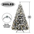 thumbnail image 1 of 2.7/ 2.4/ 2.3/ 2.1/1.8/1.5/1.2m Large Snow Flock Christmas Tree PVC Cedar Trees with LED 2024 New Year Christmas Home Decoration, 1 of 4