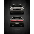 thumbnail image 2 of Rogan, Mark 25x32 White Modern Wood Framed Museum Art Print Titled - Dodge Challenger RT, 2 of 4