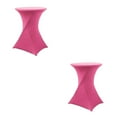 thumbnail image 2 of Maytalsory Housse de Table Haute Extensible Écologique Entretien Facile et Résistante aux Taches Rouge Rose 2 Ensembles, 2 of 6