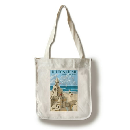 Hilton Head Wall Art Hilton Head, South Carolina - Sand Castle - Lantern Press Poster (100% Cotton Tote Bag - Reusable) ()