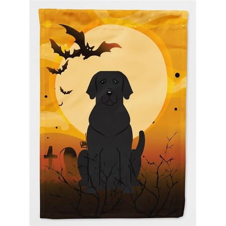 Caroline s Treasures BB4323CHF Halloween Black Labrador Flag Canvas House Size Large multicolor