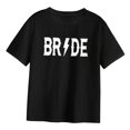 thumbnail image 3 of Camisetas para mujer con cuello redondo, cómodas, elegantes, informales, de verano, básicas, camisetas de manga corta para caminar por la calle y Negro, 3 of 10