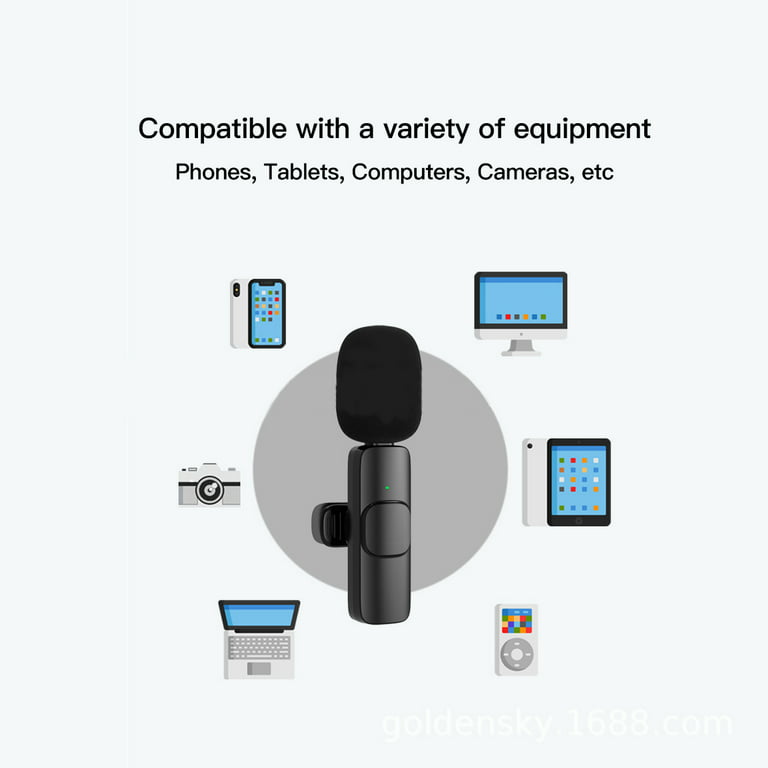 Wireless Microphone Portable Audio Video Recording Mic For Iphone Lightning  – Clasicos Hub