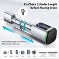 thumbnail image 2 of Tuya BT Fingerprint Lock Intelligent Door Lock Cylinder Electronic Lock Core Keyless Entry Door Lock Support Fingerprint/APP/IC Card/Mechanical Key Unlock for Home Office Hotel Apartment, 2 of 7