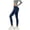 Blue, variant on Women's Leggings Black High Waist Plus Size Solid Loose Tight Waist Yoga Full Length Pants