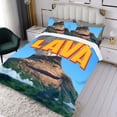 thumbnail image 3 of Lava Conjunto de sábanas temático, trío de piezas, cómodo y amigable con la piel, diseño único, regalo de decoración para el hogar para familiares, amigos y fans,173cm *218cm, 3 of 6