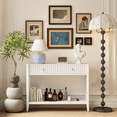 thumbnail image 6 of 29.53" Tall Console Table with Drawers, Narrow Wood Accent Sofa Behind Couch Entryway Table with Storage Shelf for Front Hall, Hallway, Living Room, 6 of 7