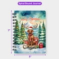 thumbnail image 5 of Merry Christmas Santa Reindeer Antlers Vizsla Sleigh Xmas Winter Holiday Spiral Bound Journal Vizslas Dog Lover Gifts Idea 5x7in Spiral Notebook - 00023, 5 of 5