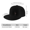 thumbnail image 2 of DouZhe Flat Brim Cap Snapback Hat, Retro Mexico Style Bird Prints Adjustable Black Adult Baseball Cap, 2 of 6