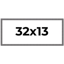 32x13 Frame Blue Kingsley Pewter Solid Wood Picture Frame Width 0.75 Inches |Interior Depth 0.5