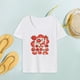 thumbnail image 1 of Camisetas para Mujer Tops con Cuello Redondo Tops de Manga Corta Linda Forma de Camisetas Novedad Transpirables Ropa de Calle para Viajes Depor Blanco, 1 of 10