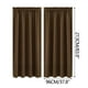 thumbnail image 2 of Scandinavian Silk Curtains | Solid Color Heat Insulation & Energy Saving | Sound Blocking & Noise Reduction | Bedroom Kitchen Use | 2 Panels | Easy Install, 2 of 5