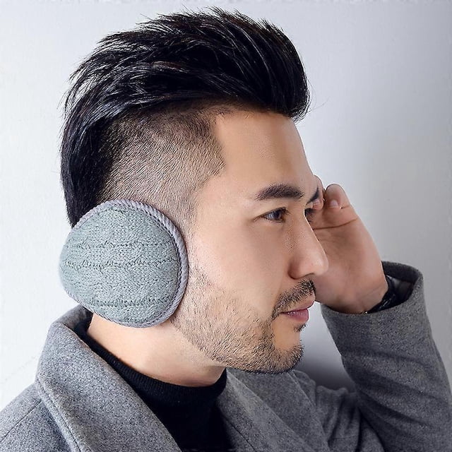 1PCS Unisex Cache-Oreilles En Peluche Chaud Oreille Manchons Oreilles D'hiver pour Hommes Femmes Taille Rglable Gris, Couvertures anti-gel pour les or