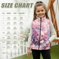 thumbnail image 7 of Uorisanigo Fleece Jacket Vest for Girl & Boys Lightweight Sleeveless Full Zip Warm Outwear Fashion Fall Winter Clothes Cozy Pink Axolotl Cherry Blossom Waistcoat for Toddler & Kids, 7 of 7