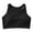 Black, variant on IWRICH Gym Sports Bra for Women High Support Padded Solid Sports Bras Workout Shockproof Comfortable Supportive Push up Tank Tops White XL
