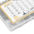 thumbnail image 4 of Kit de 1220 Pcs DIN912 Acier au Carbone Hexagonal avec Écrous, Rondelles et Étui de Rangement - Tailles M2/M3/M4/M5, Finition Oxyde Noir - Fixations Résistantes à la Corrosion/à l'Usure pour Électronique, 4 of 6