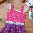 thumbnail image 4 of TiaoBug Kids Girls Mesh Cap Sleeves Princess Dress Halloween Party Costume, 4 of 6