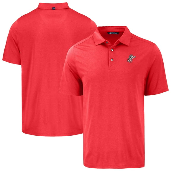 Men's Cutter & Buck Red Cincinnati Reds Coastline Epic Comfort Eco Recycled Polo