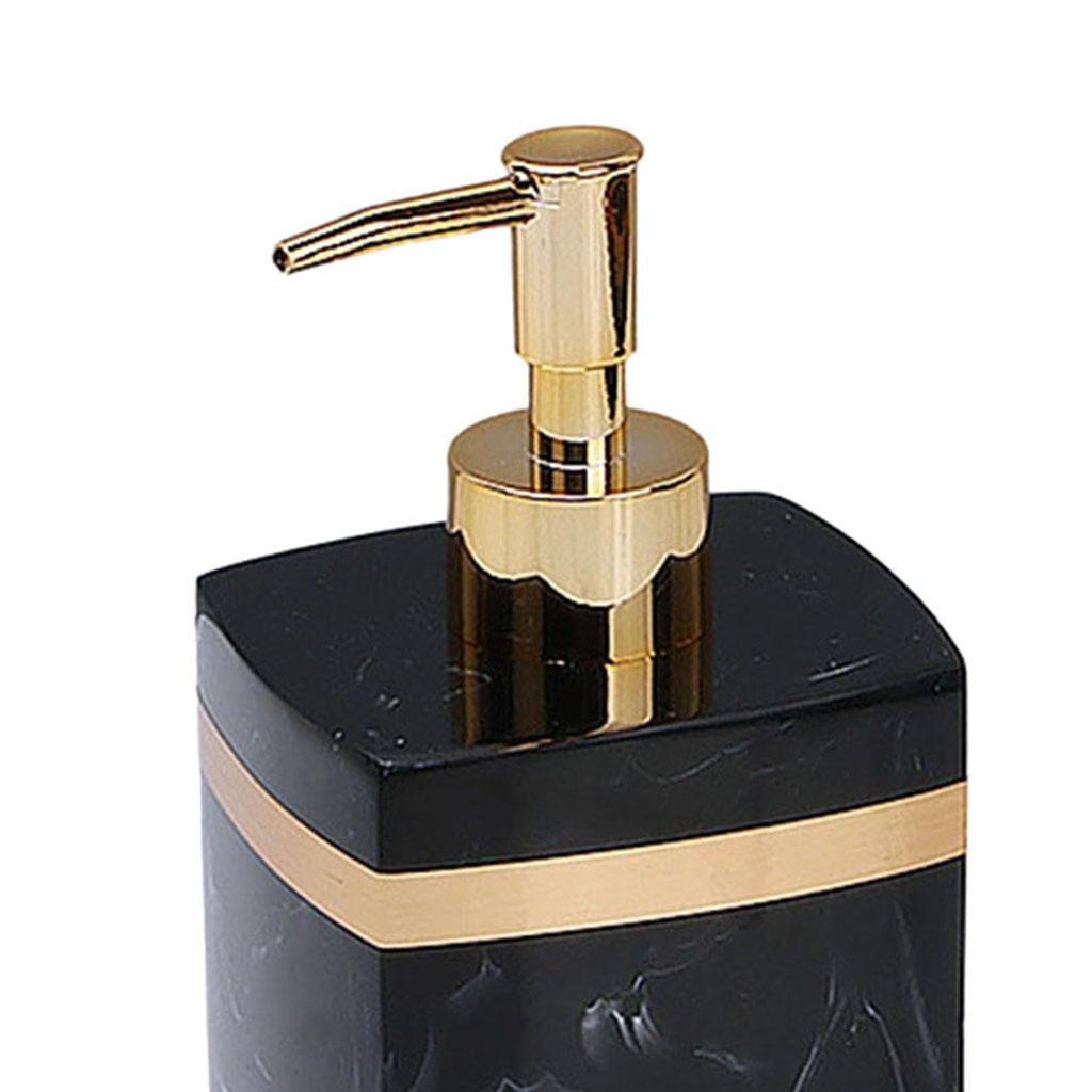 Refillable Resin Soap Dispenser Reusable Manual Empty Liquid Handwash Container for Countertop Bathroom Wash Hand Soap ,