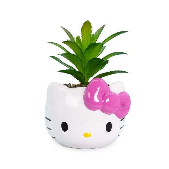 Minimoleta plateada Buffalo Sanrio Hello Kitty Face de 8 cm