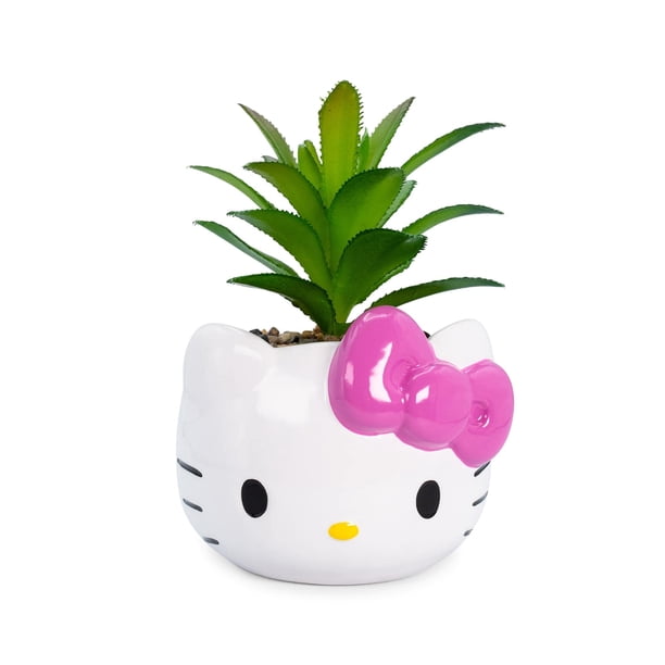 Minimoleta plateada Buffalo Sanrio Hello Kitty Face de 8 cm