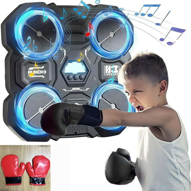 EGNMCR Music Boxing Machine Bluetooth Music Boxing Machine For Children Children's Music Boxing Music Boxing Machine Wall Mounted Music Boxing Game For Children A chopper