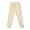 thumbnail image 3 of SonxaHe Toddler Boy' Pants Elastic Waist Solid Jogger Pants Children Warm Athletic Casual Sweatpants Beige,Sized 3-4, 3 of 7