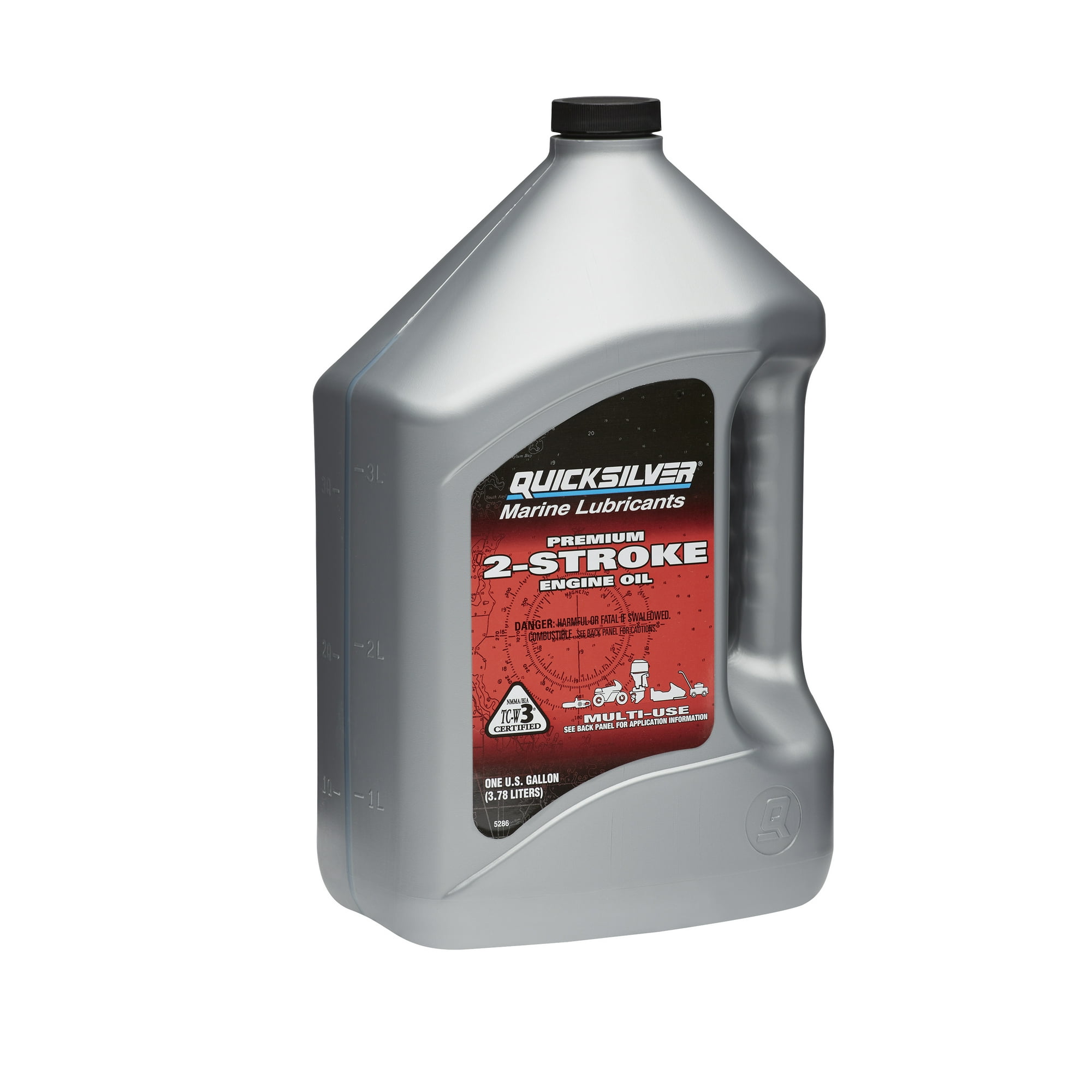 Quicksilver Premium 2 Stroke Engine Oil Outboards and Powersports 1 Gallon Walmart