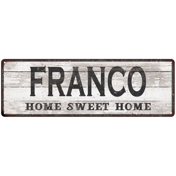 FRANCO Home Sweet Home Country Look 6x18 Metal Sign 106180045517