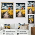 thumbnail image 4 of Designart "Yellow Prairies The Road Less Traveled VI" Floral Canvas Art Print, 4 of 5