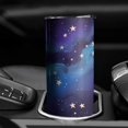 thumbnail image 3 of Purple Star Skinny Tumbler 20oz - Double Wall Vacuum Coffee- Insulated Travel Coffee Mug, 3 of 5
