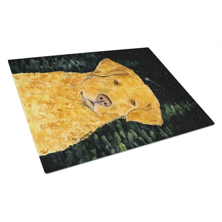 

Caroline s Treasures SS8487LCB Starry Night Chesapeake Bay Retriever Glass Cutting Board Large 12H x 16W multicolor