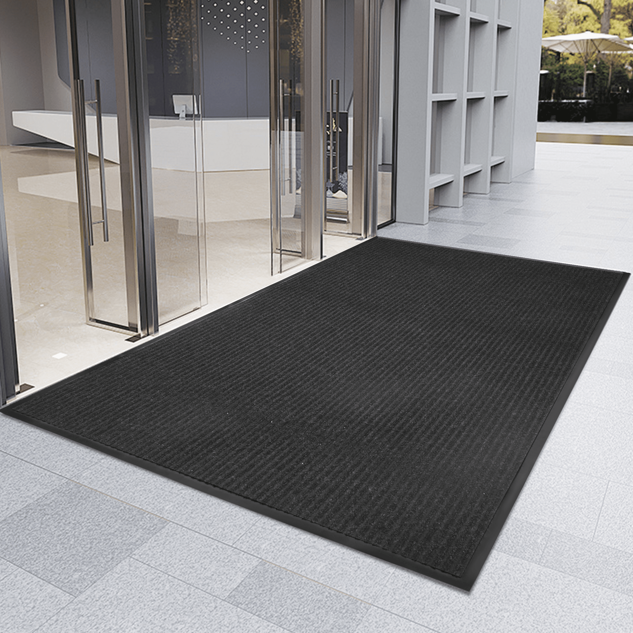 WANLISELL Indoor Outdoor Doormats, Commercial Non Slip Front Door Mat, Entryway Rug for High Traffic Areas, 3' x 5'