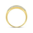 thumbnail image 4 of FB Jewels 10k Yellow Gold Mens Round Diamond Micropave Wedding Anniversary Band Ring 1/3 Cttw Size 12, 4 of 4