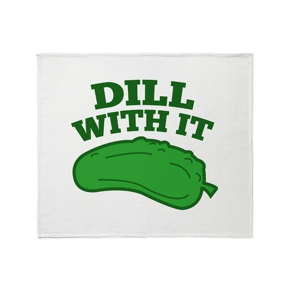 CafePress - Dill With It Stadium Blanket - Soft Fleece Throw Blanket, 50"x60" for All Ages