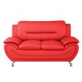 thumbnail image 6 of Uspridefurniture Sanuel Faux Leather 3 Pieces Living Room Sets, Chair Loveseat Sofa, 6 of 7