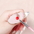 thumbnail image 4 of Paletas de arte de uñas con anillos de dedo ajustables, placa de mezcla de color para anillo de extensión de pestañas, 4 of 5
