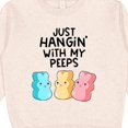 thumbnail image 3 of Inktastic Easter Just Hangin' with My Peeps Toddler Sweatshirt, 3 of 4