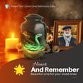 thumbnail image 5 of Yatskia Green Snake at Forest Mini Memorial Keepsake Urns for Human Ashes Adult Mother and Father, Decorative Large Funeral Urn for Adult Ash, (Classic 10 Inch and 3 Inch), 5 of 8