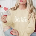 thumbnail image 5 of Valentines Day Sweatshirts for Women Like Jesus Printed Shirts Long Sleeve Sweater Love Heart Graphic Sweatshirt Crewneck Pullover(Khaki,M), 5 of 8