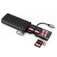 thumbnail image 1 of Lector de tarjetas TELESIN° USB 3.1 Type-C de alta velocidad para SD/TF negro, 1 of 7