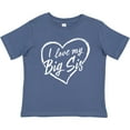 thumbnail image 3 of Inktastic I Love My Big Sis in White Chalk Heart Boys or Girls Baby T-Shirt, 3 of 5