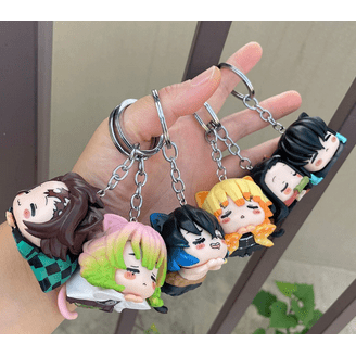 ＊SLAYER キーホルダー Anime Demon Slayer Inspired Keychains, Wristlet, Purse Charm II