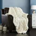 thumbnail image 2 of Leone Throw Blanket Cozy Super Soft Ultra Plush Decorative Shaggy Faux Fur, 2 of 6