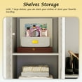 thumbnail image 5 of MONSLIPA Bedroom Armoire Wardrobes, Modern Wardrobe, 4 Door, 5 Drawers, Hanging Rod, 5 of 7