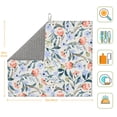 thumbnail image 2 of Goofa Dish Drying Mat Super Absorbent Drying Mat Large Dish Drying Mats for Kitchen Counter Easy Clean Dish Mat Kitchen Drying Mat 16" x 18" ( Watercolor Wildflowers 1 ), 2 of 6
